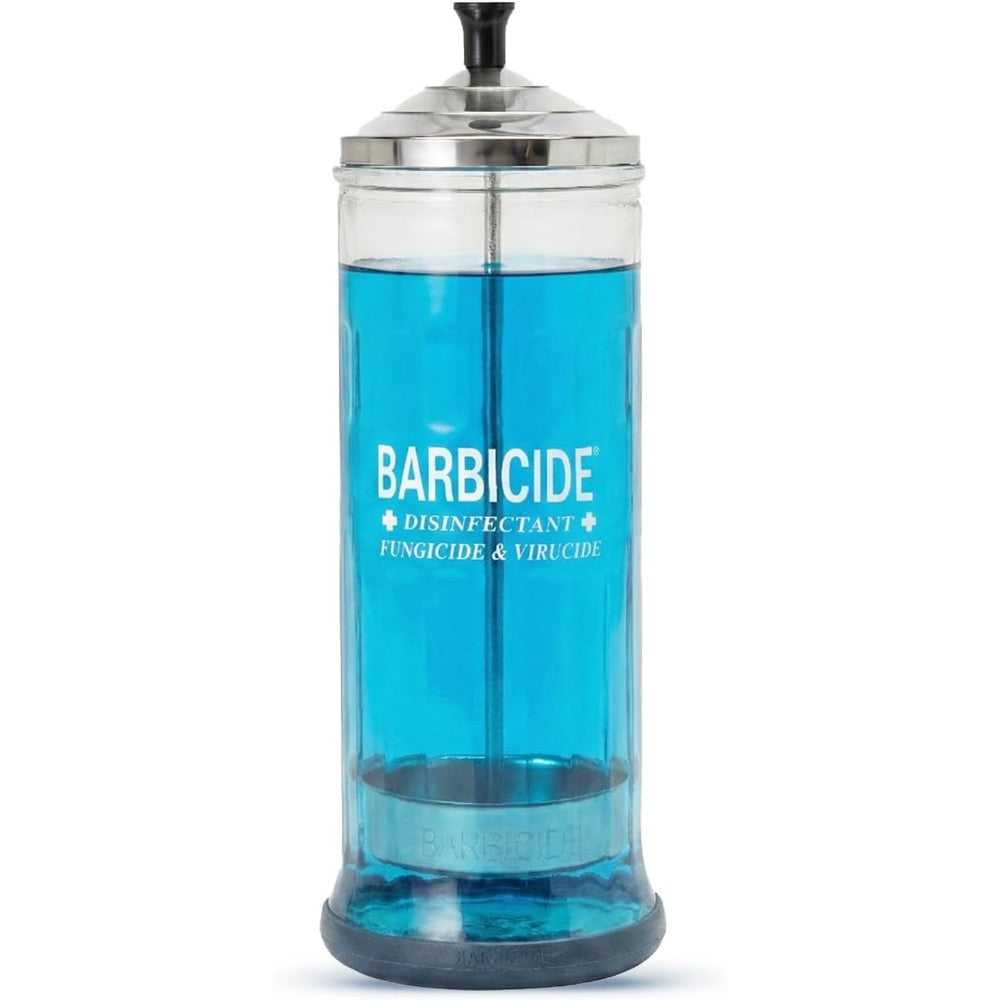 Barbicide Disinfecting Jar 37 Fluid Ounce front view
