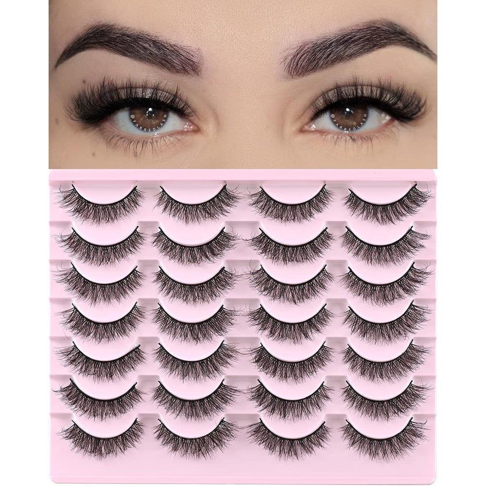 FARRED natural lashes short wispy false mink pack front view packaging