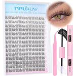 TNFVLONEINS Natural Lash Extension Kit with 168 individual eye lashes clusters