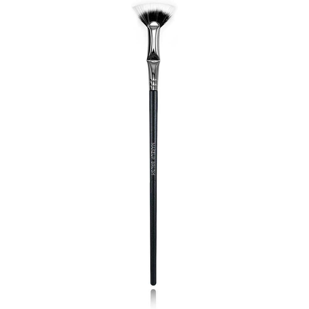 DIMITU Mascara Fan Brush front view showing angled synthetic bristles for clump free lash application.