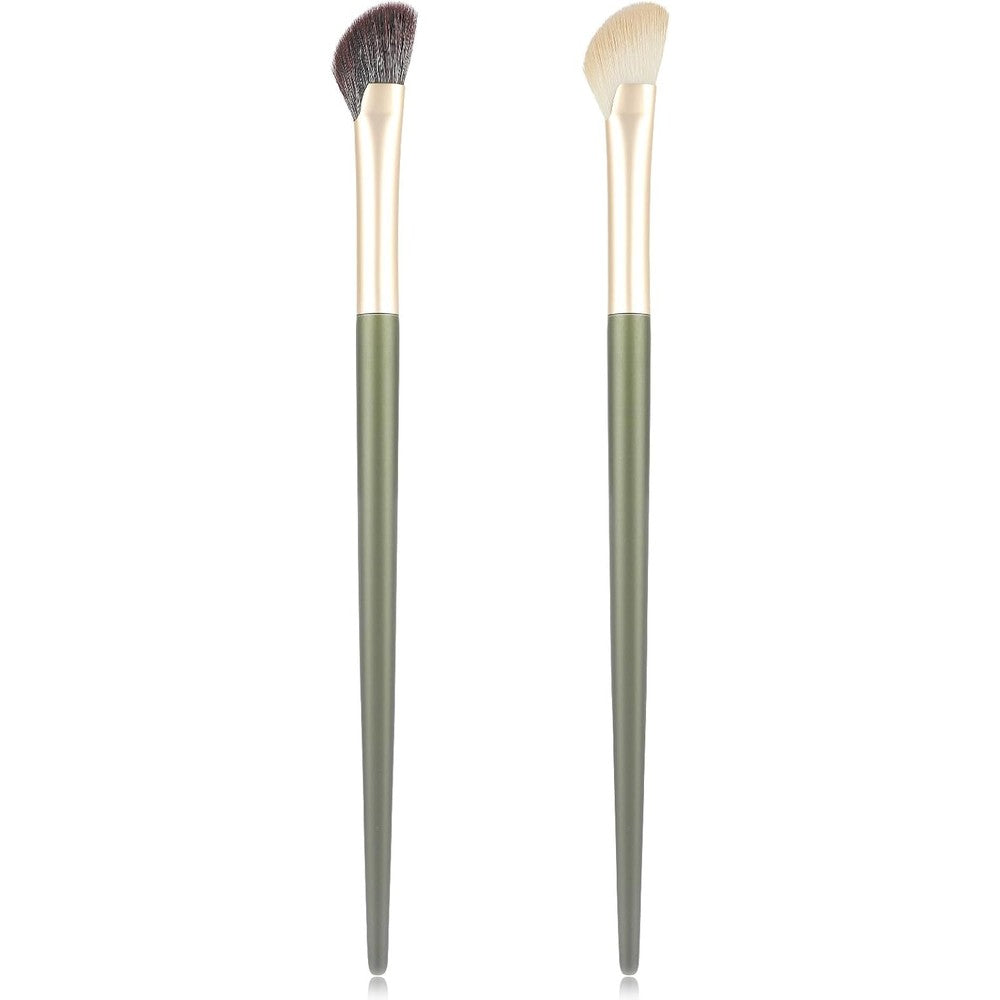 Thinp 2 Pieces Nose Contour Brush Set front view showing the half fan shape and angled design