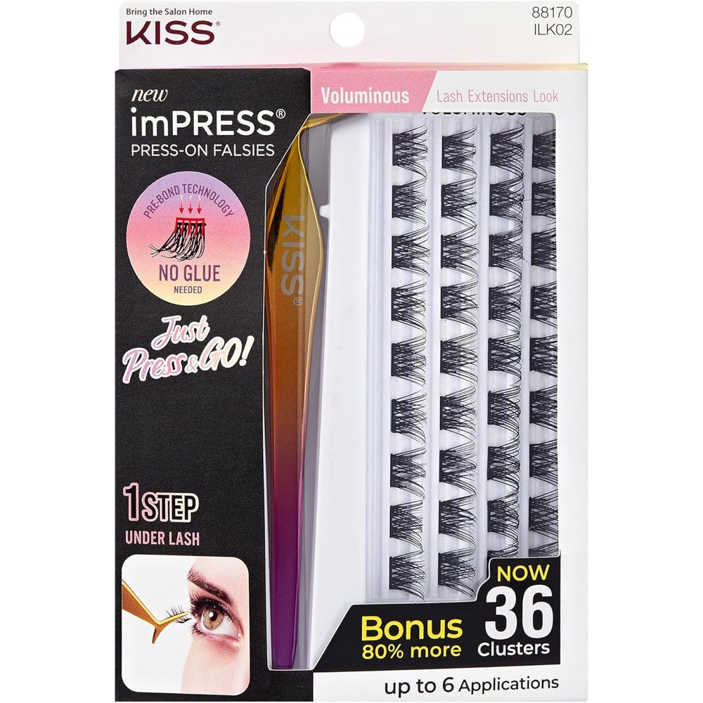 Kiss Impress Falsies Glam Volume Lash Kit front view