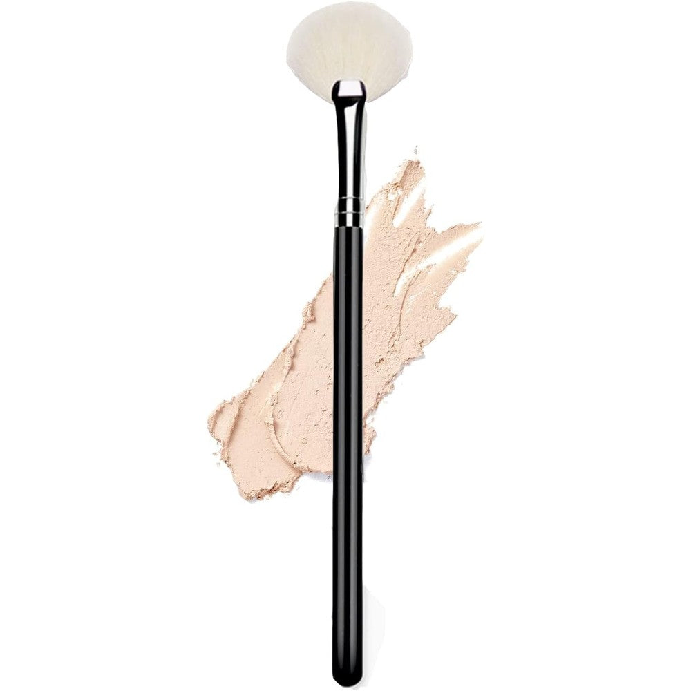 Ksvsonrvi highlighter brush front view showing soft natural wool bristles