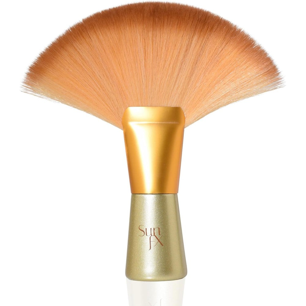 SunFX Finishing Powder Brush front view showcasing the large professional fan head.