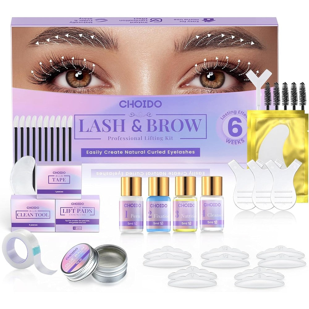 Choido 2-in-1 lash lift and eyebrow lamination kit box