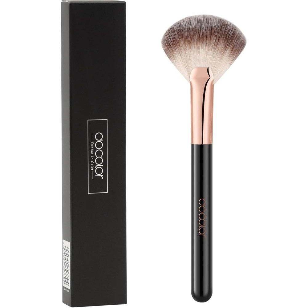 Docolor fan makeup brush packaging box front view