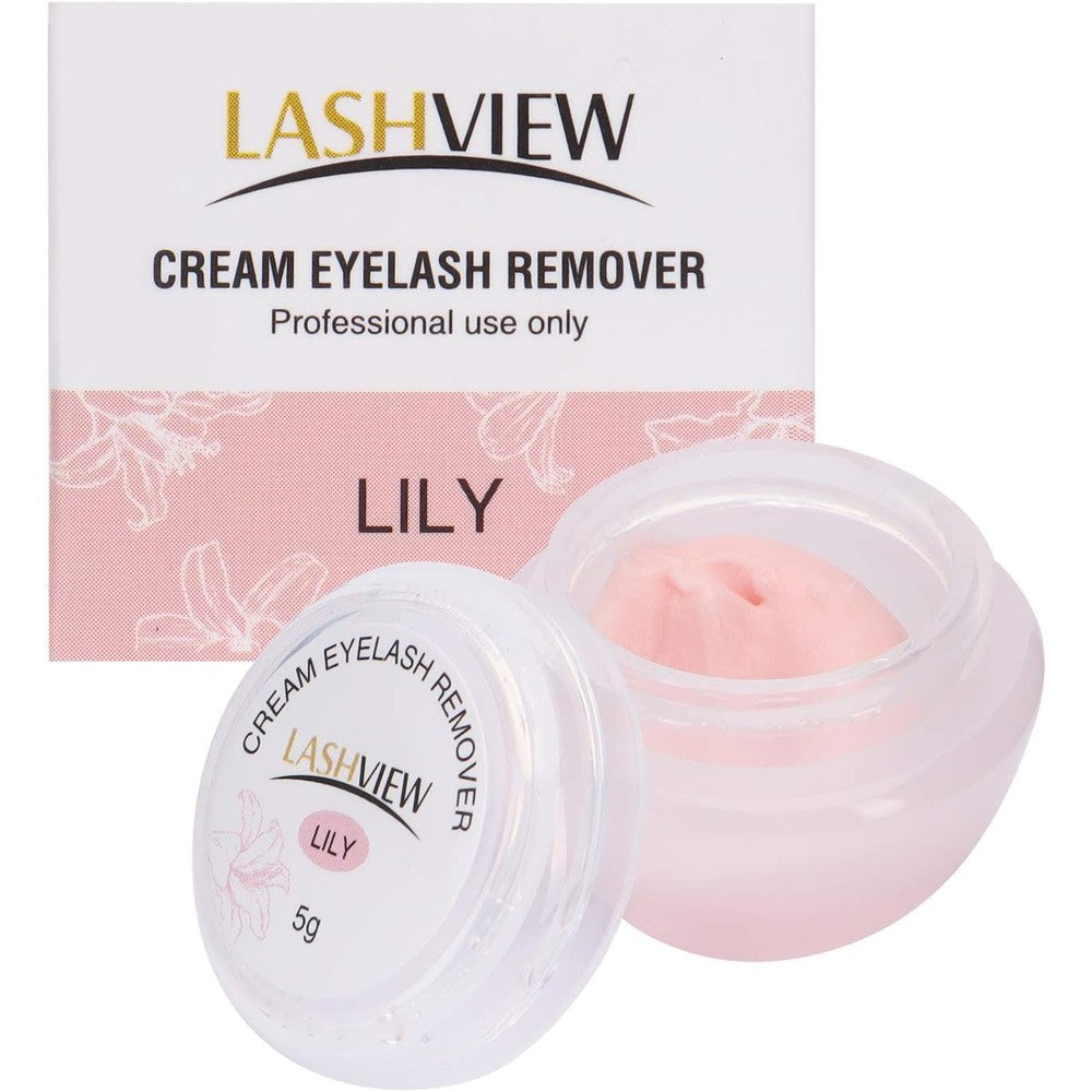 LASHVIEW Eyelash Extension Remover Cream front view of 5g pot