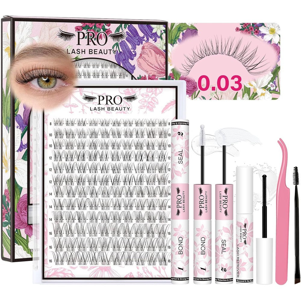 Pro Lashbeauty Natural Lash Clusters Kit Venus front view packaging