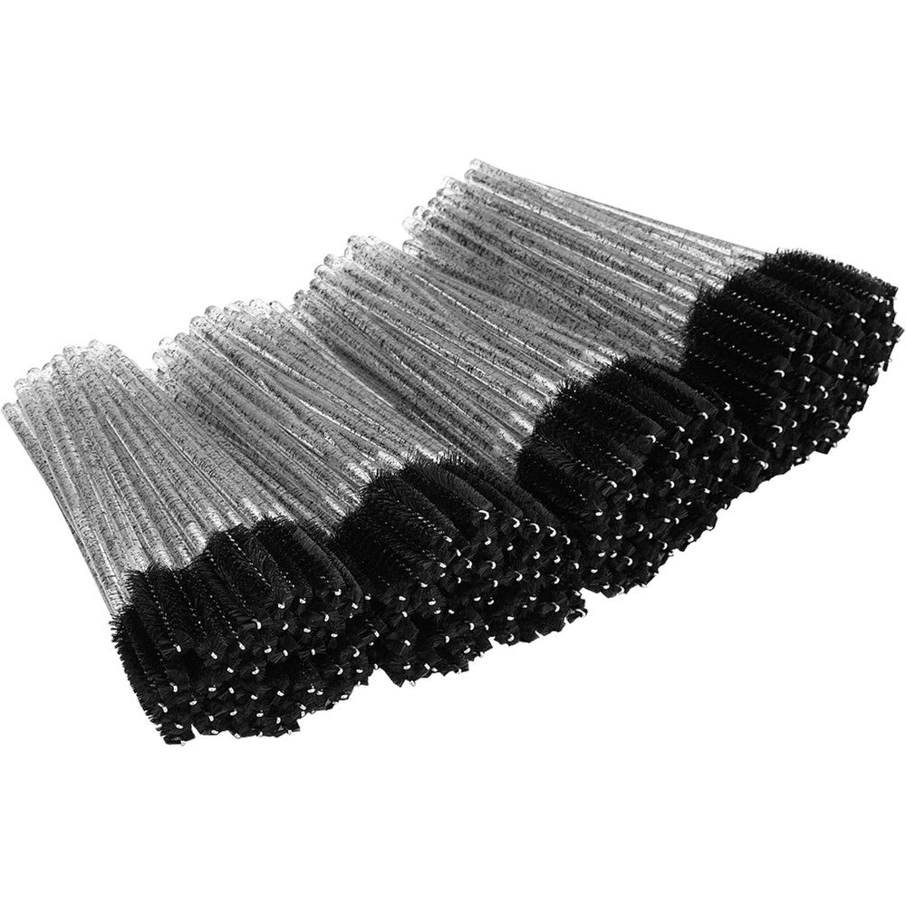 Tifanso 200 Pieces Disposable Eyelash Spoolie Brush Set front view