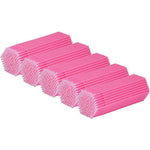 Cuttte 500 Pieces Disposable Micro Swabs Pink Applicators Front View