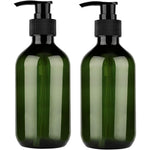 Yebeauty plastic pump bottle dispenser front view on a clean bathroom counter.