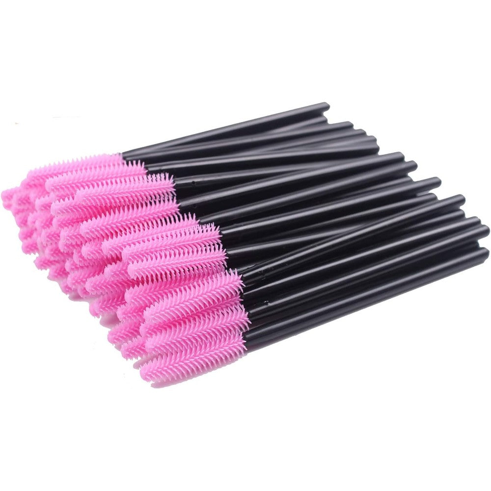 Bihrtc disposable silicone eyelash mascara brushes 100 pack front view