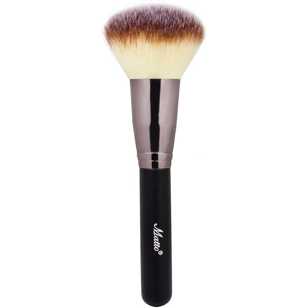 Matto Powder Mineral Brush front view showcasing the large fluffy bristle head