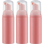 Tekson foam pump bottle pink front view of travel dispenser pack