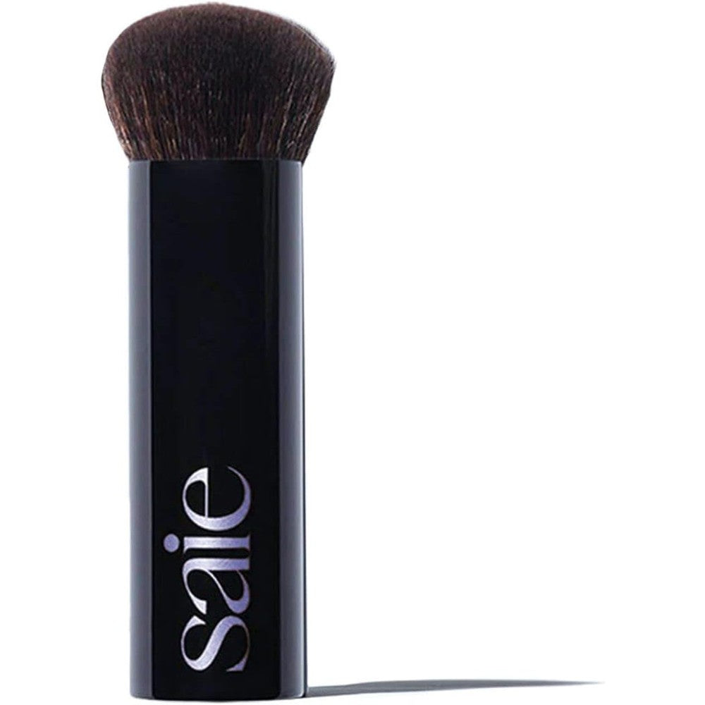 Saie The Big Liquid Foundation Brush front view showing dense synthetic bristles