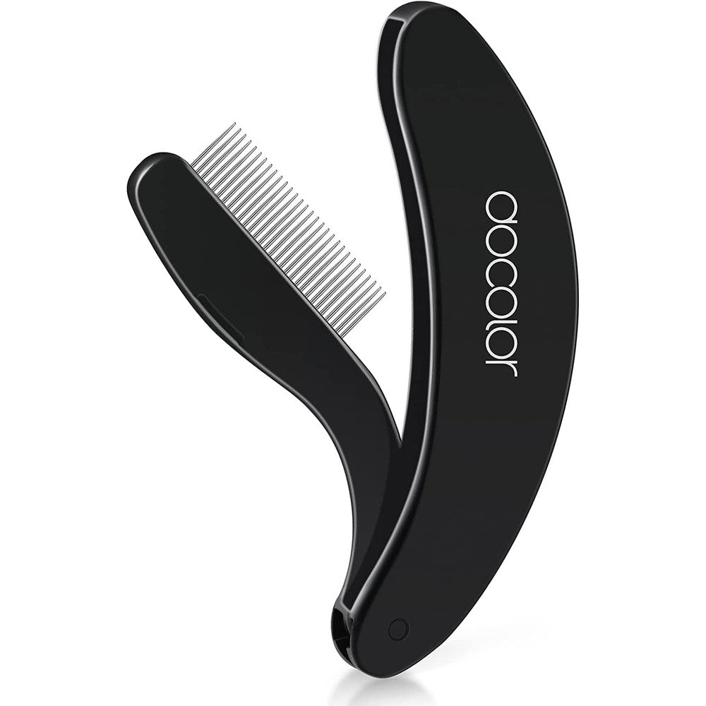 Docolor Foldable Eyelash Comb Separator in black