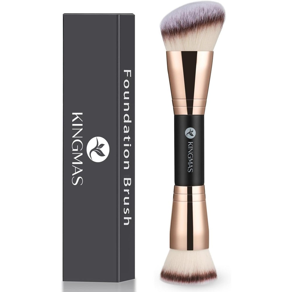 KINGMAS foundation brush front view showcasing the double-ended design