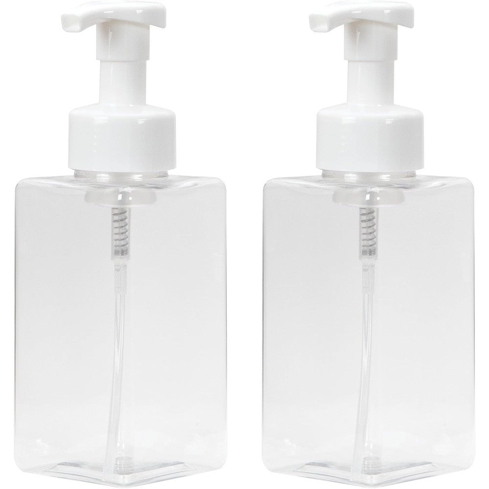 Ginger Lily Farms Foaming Soap Dispenser two pack front view on kitchen counter