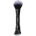 e.l.f. Dual-Ended Cream & Powder Brush featuring an angled buffing head and a fluffy setting end