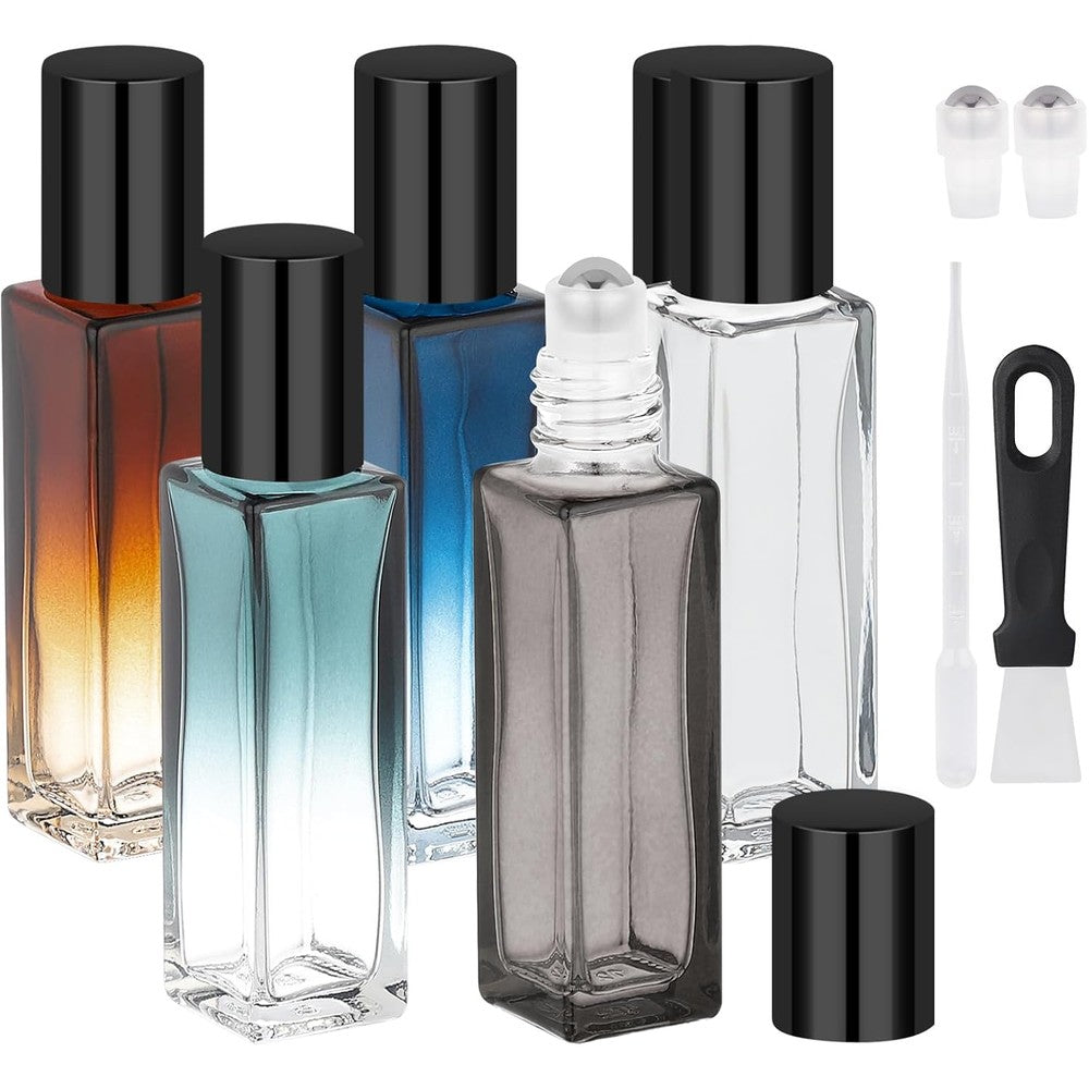 Segbeauty 10ml glass roller bottles in mixed colors for essential oil travel