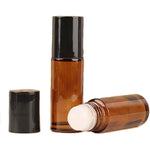 Cchenxxi 2 pack 50ml amber glass roller bottles for essential oil and perfume