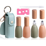 JPNK 10ml glass roller bottles for essential oils and perfumes with carrying bag