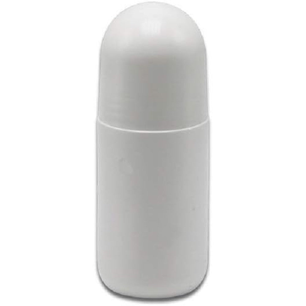 Glasstore 4 pack empty refillable underarm roll on bottles in white plastic