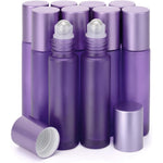 Kesell 10 pack clear glass roller bottles with stainless steel balls & deodorant for body