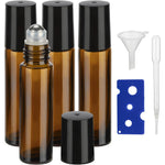 GIVITASOT 10ml amber glass roller bottles for essential oils aromatherapy