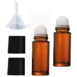 LNYMZD 2 pack 30ml brown glass roller bottles for essential oil and perfume