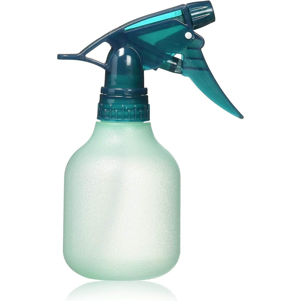 Rayson fine mist spray bottle in green plastic with ergonomic comfort grip trigger