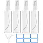 DTDNZKN 120ml small spray bottles 4 pack with clear fine mist nozzles