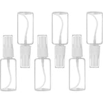 Exptolii 6 pack small plastic spray bottle set with transparent 30ml containers & water bottle for travel