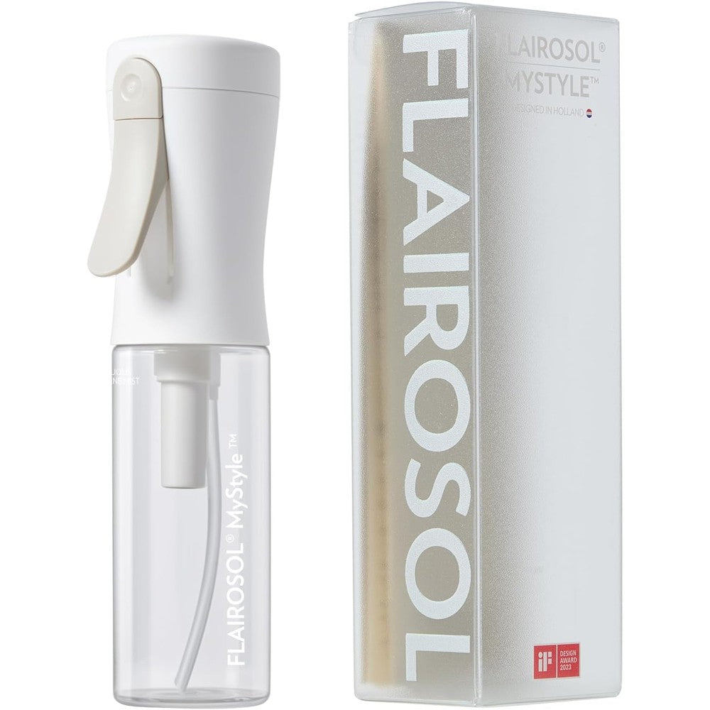 FLAIROSOL MyStyle 90ml white continuous spray bottle with travel safety lock & spray for perfume