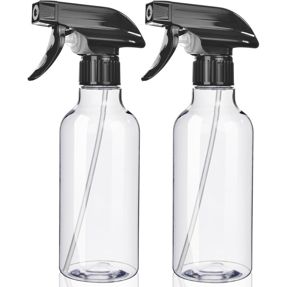 Uineko 10 oz clear plastic spray bottles with heavy duty adjustable trigger nozzle