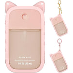 Sonnorel silicone case for hand sanitizer with pink cute keychain