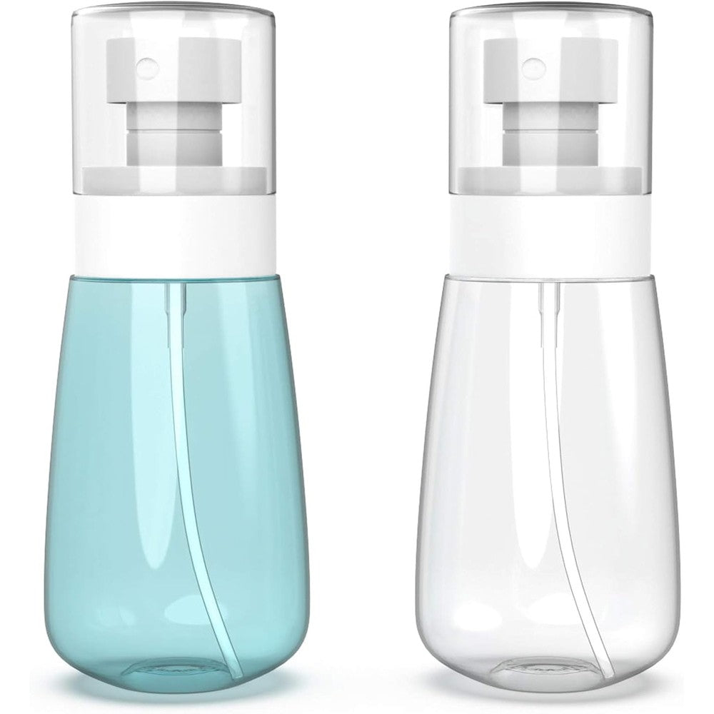 RELANOR 2 pack small spray bottles for travel with fine mist pump and transparent cap