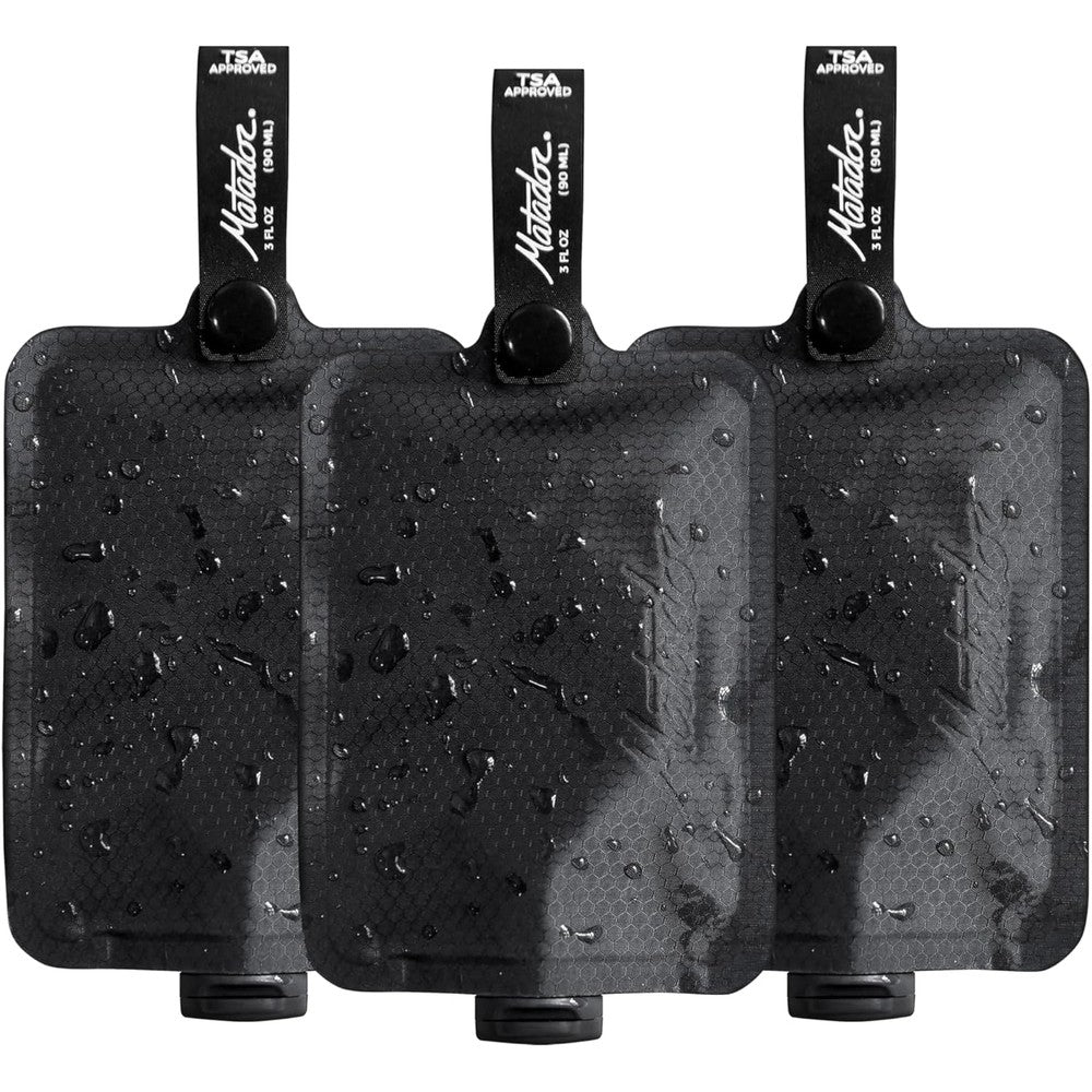 Matador Toiletry Bottles Travel Bottles for Toiletries TSA Approved 3 Pk 3 OZ