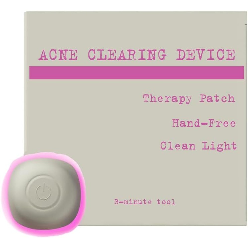 Detailr acne clearing device blue and red light therapy for spot treatment