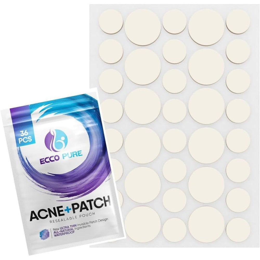 Ecco Pure Acne Clearing Treatment 36 patches pack front view for spot treatment