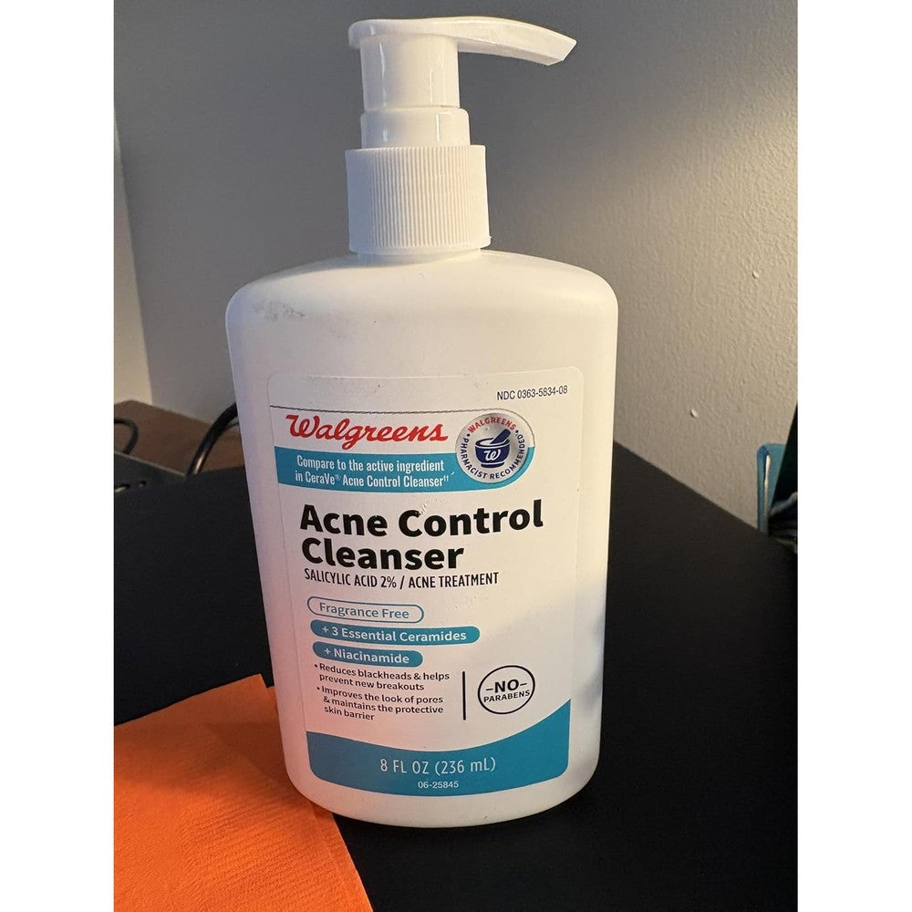 Walgreens Acne Control Cleanser 2% Salicylic Acid front view