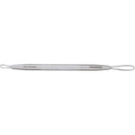 Tweezerman stainless steel no slip skin care tool front view