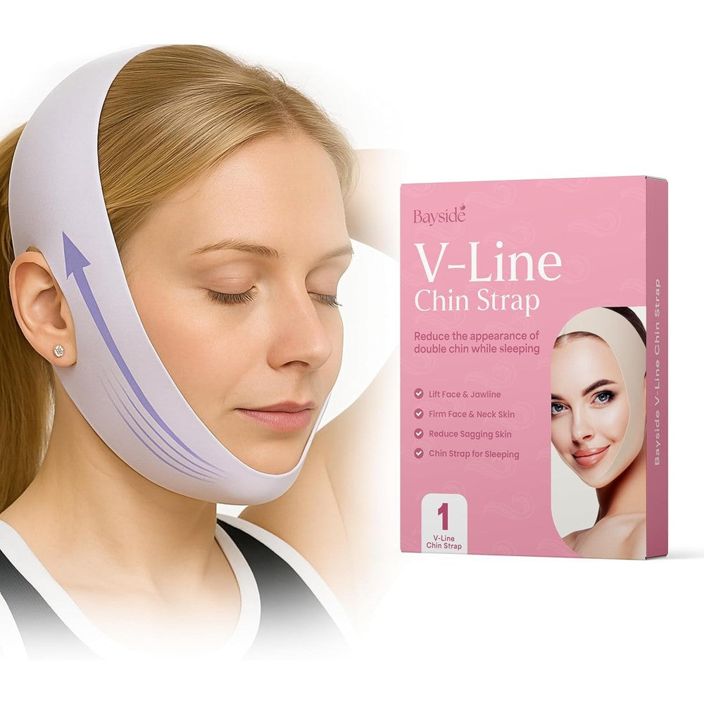 Bayside V Line Lifting Mask front view showing jawline contouring