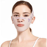 Foconee beauty face sculpting sleep mask in pink front view