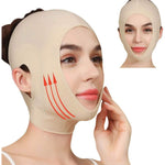 Zoqini reusable chin slimming strap front view for face lifting