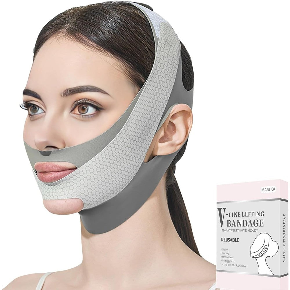 Masika V-Line lifting chin strap front view