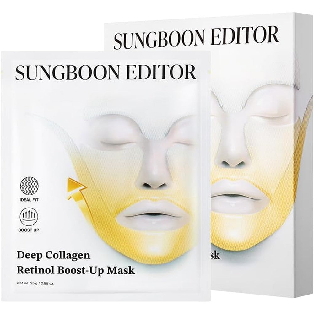 Sungboon Editor Deep Collagen Retinol Tension Boost Up Mask front packaging view
