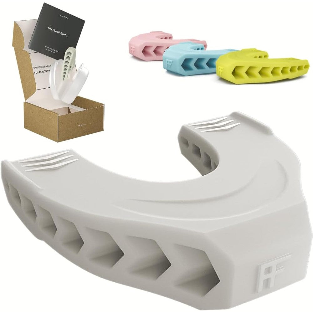 Facefit Premium Facial Exerciser cool grey front view