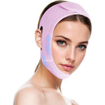 Jungshea V Line Lifting Mask front view in pink