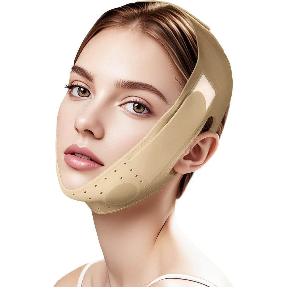 Jusmore Reusable V Line Silicone Face Strap front view